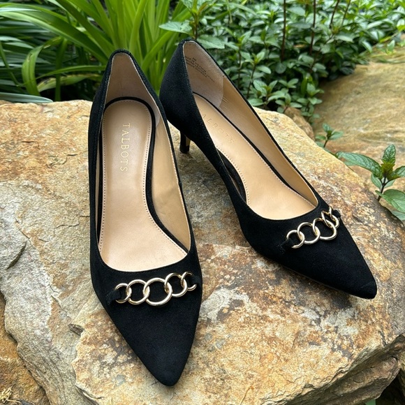 Talbots Shoes - Talbots Slyvie Kitten heel black size 8m